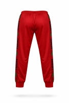 LACOSTE TRACK PANTS ATHLETIC RED MEN PRE OWNED M