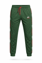 LACOSTE PANTALONI TUTA STREETWEAR VERDE UOMO PRE OWNED L
