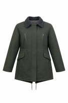 LACOSTE PARKA MINIMAL KHAKI WOMEN PRE OWNED L