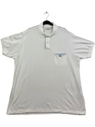 Lacoste Polo Μπλούζα Λευκή Classic Fit με Τσέπη Βαμβακερή Size XXL