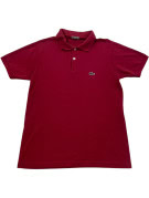 LACOSTE POLO SHIRT MINIMAL BORDO ΑΝΤΡΙΚΟ PRE OWNED S