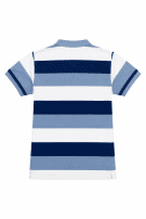 90s LACOSTE POLO SHIRT STRIPED BLUE WHITE ΑΝΤΡΙΚΟ PRE OWNED M