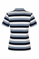 LACOSTE POLO SHIRT STRIPED NAVY LIGHT BLUE ΑΝΤΡΙΚΟ PRE OWNED S