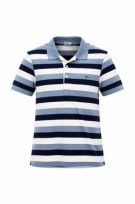 LACOSTE POLO SHIRT STRIPED NAVY LIGHT BLUE ΑΝΤΡΙΚΟ PRE OWNED S