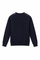 LACOSTE SWEATER CLASSIC ARGYLE NAVY MEN PRE OWNED S/M