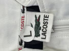 LACOSTE TRACK JACKET ATHLETIC BLACK WHITE MEN PRE OWNED L
