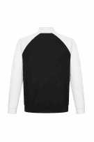 LACOSTE TRACK JACKET ATHLETIC BLACK WHITE MEN PRE OWNED L