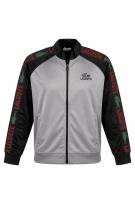 LACOSTE TRACK JACKET SPORTY GRIGIO NERO UOMO PRE OWNED XL
