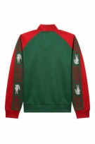 LACOSTE TRACK JACKET VINTAGE RED GREEN MENS PRE OWNED M