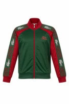 LACOSTE TRACK JACKET VINTAGE RED GREEN MENS PRE OWNED M