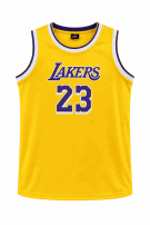 LAKERS G GRAPHIC TEE YELLOW MEN PRE OWNED S