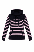 LAUREN RALPH LAUREN HOODIE STRIPED PINK BLACK ΓΥΝΑΙΚΕΙΟ PRE OWNED M
