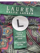 LAUREN RALPH LAUREN CAMICIA CON MOTIVO PAISLEY VIOLA UNISEX L