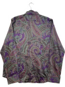 LAUREN RALPH LAUREN CAMICIA CON MOTIVO PAISLEY VIOLA UNISEX L