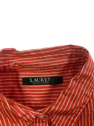 LAUREN RALPH LAUREN Πουκάμισο Ριγέ Classic Κόκκινο/Λευκό Γυναικείο M