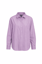 LAUREN RALPH LAUREN STRIPED SHIRT CLASSIC LILAC WOMEN PRE OWNED L