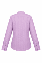 LAUREN RALPH LAUREN STRIPED SHIRT CLASSIC LILAC WOMEN PRE OWNED L