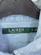 LAUREN RALPH LAUREN ΠΟΥΚΑΜΙΣΟ ΤΖΙΝ VINTAGE ΜΠΛΕ ΓΥΝΑΙΚΕΙΟ L pre-owned