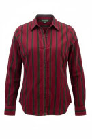 LAUREN CAMICIA VINTAGE A RIGHE BORDEAUX DONNA PRE OWNED S