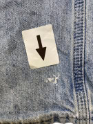 LEE DUNGAREES ΒΕΡΜΟΥΔΑ DENIM WASHED ΜΠΛΕ ΑΝΤΡΙΚΟ PRE OWNED M