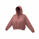 LEE Φούτερ με Κουκούλα Loose Fit Logo Ροζ Unisex XL