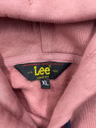 LEE Φούτερ με Κουκούλα Loose Fit Logo Ροζ Unisex XL