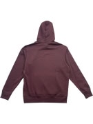 Lee Hoodie Λευκό Logo Μπορντό Unisex L