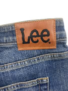 LEE JEANS pantaloni denim casual con patch logo in pelle blu da uomo 6XL (W50)