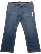 LEE JEANS pantaloni denim casual con patch logo in pelle blu da uomo 6XL (W50)