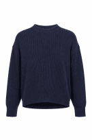 LEE ΠΛΕΚΤΟ ΠΟΥΛΟΒΕΡ ΜΕ ΡΙΓΕΣ NAVY UNISEX PRE OWNED XL