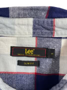 LEE ΠΟΥΚΑΜΙΣΟ ΜΑΚΡΥΜΑΝΙΚΟ CHECKED SLIM FIT ΜΠΛΕ/ΚΟΚΚΙΝΟ ΓΥΝΑΙΚΕΙΟ SMALL