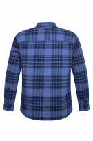 LEE PLAID SHIRT CHECK BLUE MEN PRE OWNED L