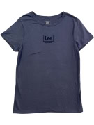 Lee T-Shirt Slim Fit Logo Μπλε Γυναικείο S