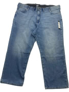 LEE Τζιν Παντελόνι Straight Fit Light Blue Leather Logo Ανδρικό Μέγεθος 50 (6XL)
