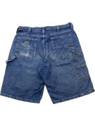 LEE CARGO DENIM SHORTS STREETWEAR WASHED BLUE MEN PRE OWNED L