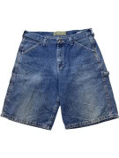 LEE CARGO DENIM SHORTS STREETWEAR WASHED BLUE MEN PRE OWNED L