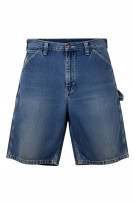 LEE CARGO DENIM SHORTS STREETWEAR WASHED BLUE MEN PRE OWNED L