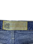 LEE CARGO DENIM SHORTS STREETWEAR WASHED BLUE MEN PRE OWNED L