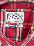 Levi Strauss & Co. Πουκάμισο Καρό Classic Fit Κόκκινο Ανδρικό XL