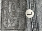 LEVI STRAUSS JEANS WASHED CHARCOAL MENS PRE OWNED L