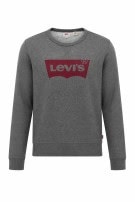 LEVIS SWEATSHIRT BIG LOGO GREY MENS PRE OWNED M