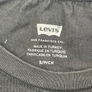 LEVIS T-SHIRT GRAFICA MINIMAL NERA DA DONNA USATA