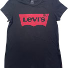 LEVIS T-SHIRT GRAFICA MINIMAL NERA DA DONNA USATA
