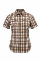 Levi's Κοντομάνικο Πουκάμισο Slim Fit Καρό Μπεζ-Λευκό-Κόκκινο Γυναικείο M