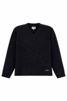 1990S LEVIS MAGLIONE IN MAGLIA SCOLLO A V MINIMAL CHARCOAL UNISEX PRE OWNED L