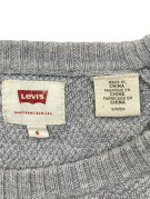 LEVIS ΠΛΕΚΤΟ ΠΟΥΛΟΒΕΡ MINIMAL ΓΚΡΙ ΑΝΤΡΙΚΟ PRE OWNED S