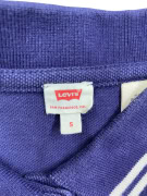 LEVI'S POLO SHIRT WITH STRIPED COLLAR DETAIL BLUE MEN'S S