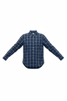 LEVI'S ΠΟΥΚΑΜΙΣΟ CASUAL ΚΑΡΟ ΜΠΛΕ ΑΝΔΡΙΚΟ S