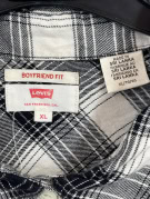 LEVIS ΠΟΥΚΑΜΙΣΟ CLASSIC ΚΑΡΟ ΑΣΠΡΟΜΑΥΡΟ ΓΥΝΑΙΚΕΙΟ PRE OWNED XL