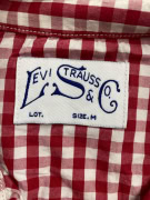 LEVI'S ΠΟΥΚΑΜΙΣΟ ΚΑΡΩ ΜΕ ΤΣΕΠΕΣ ΚΟΚΚΙΝΟ-ΛΕΥΚΟ ΑΝΔΡΙΚΟ M